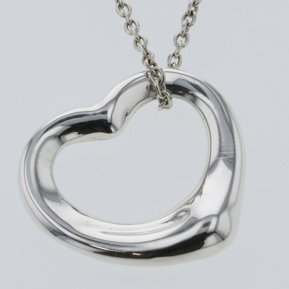 TIFFANY necklace open heart approximately 16mm in width silver 925 Lady's &Co. - Picture 2 of 6